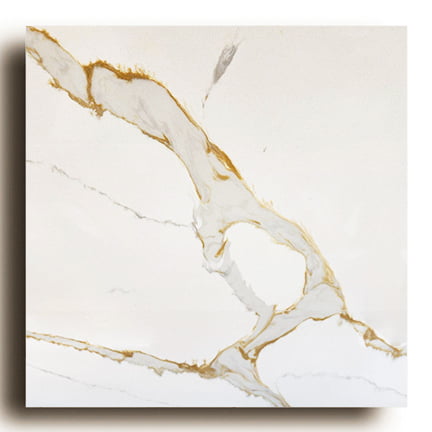 Calacatta Gold Quartz 9' Backsplash